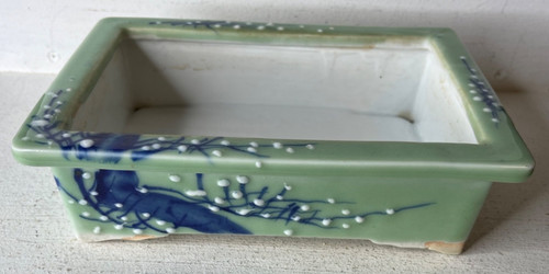 Vintage japanese bonzai pot - vintage,
