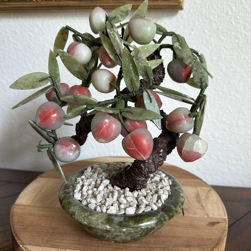 Vintage asian gemstone bonzai - asian,